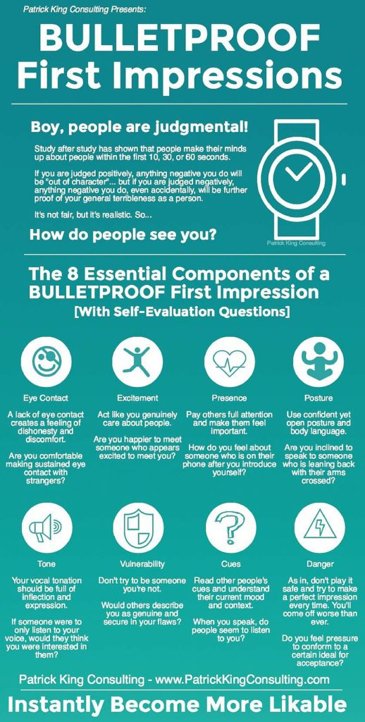 bulletproof first impressions infographic